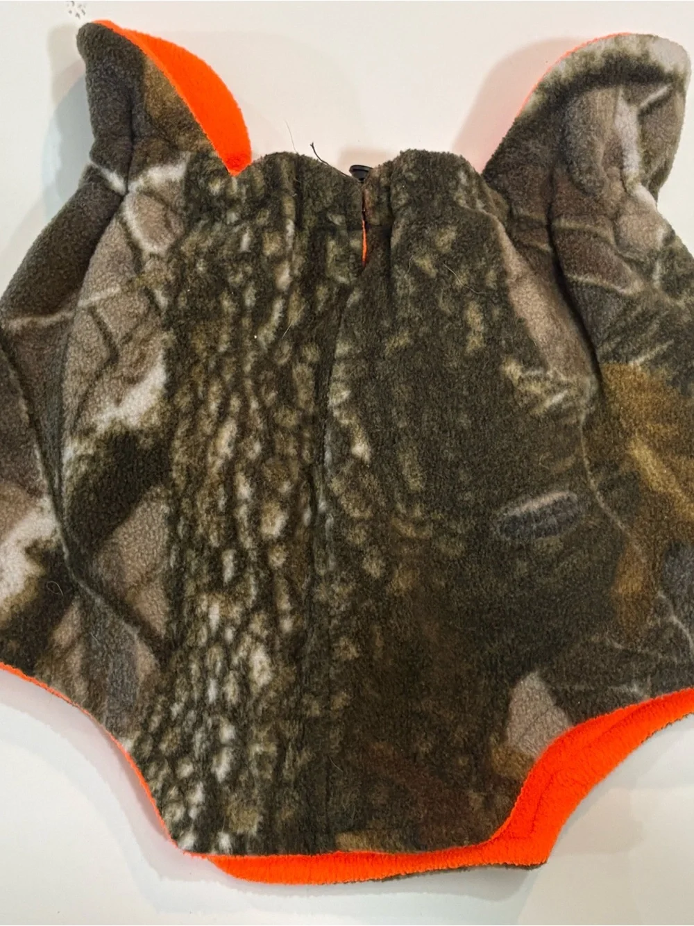 Remington Kids Camo Fleece Neck Gaiter with Blaze Orange Trim